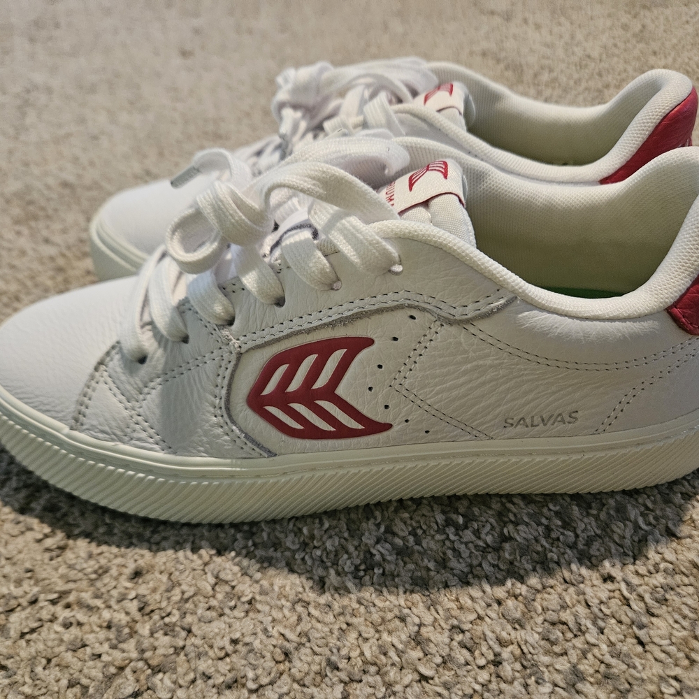 Cariuma Salvas Women's Leather Sneakers Pink/White New - Picture 1 of 7